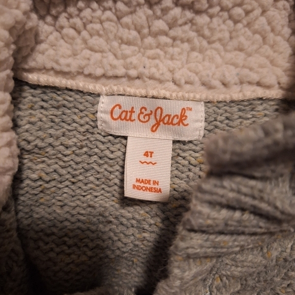 Cat&jack chunky knit sweater size 4T - Picture 6 of 6